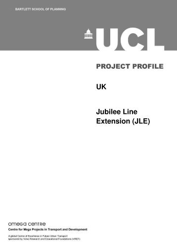 UK Jubilee Line Extension (JLE) - OMEGA Centre - UCL