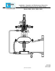 Installation, Operation and Maintenance Manual ... - Groth Corporation