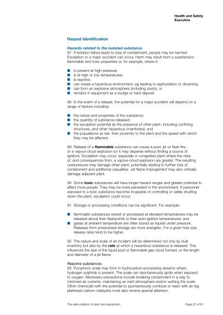 The safe isolation of plant and equipment (HSG253) - Health and ...