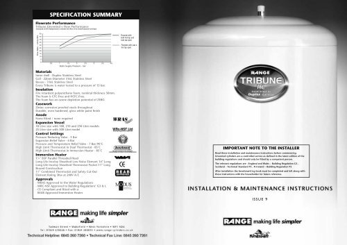Range Tribune HE Cylinder