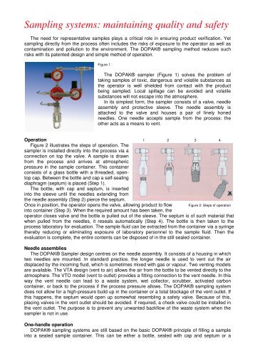 Grab Sampling Systems: Maintaining Quality and Safety - ICEWeb