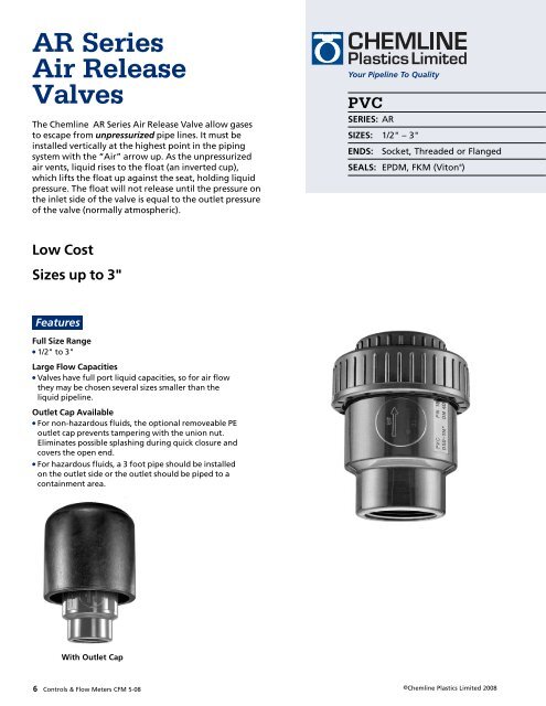 Controls and Flow Meters - Chemline Plastics Limited