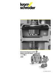 Sicherheitsabsperrventile Safety shut-off valves JSAV
