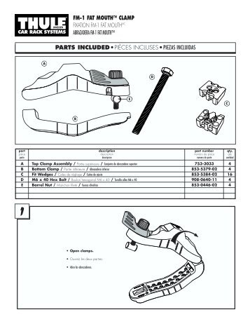 fm-1 fat mouth™ clamp fixation fm-1 fat mouthmc abrazadera fm-1 ...