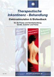 Therapeutische Inkontinenz - Behandlung - Parsenn-Produkte AG