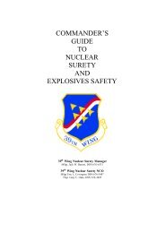 commander's guide to nuclear surety and explosives safety - BITS