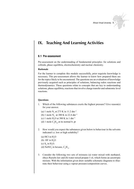 Physical Chemistry 2.pdf - OER@AVU - African Virtual University