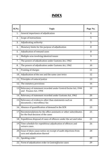 CBEC Draft Adjudication Manual. - Taxindiaonline.com