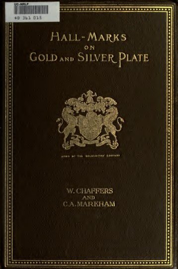 Hall marks on gold & silver plate