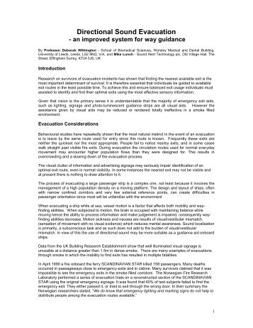 Directional Sound Evacuation - System Sensor