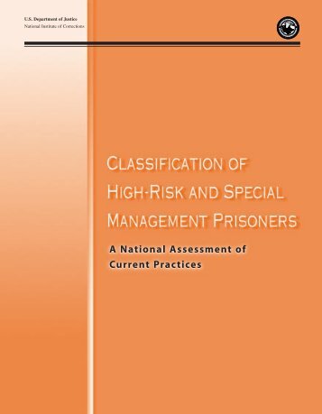 Classification of High-Risk and Special Management Prisoners