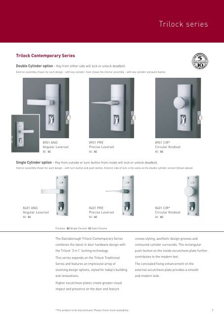 6 Features Of The Trilock