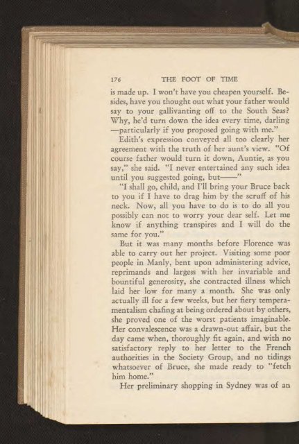 The Foot of Time: A Novel of Australia and the South Seas: (1933)