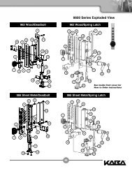 Simplex 9600 Parts List [PDF] - Kaba Ilco
