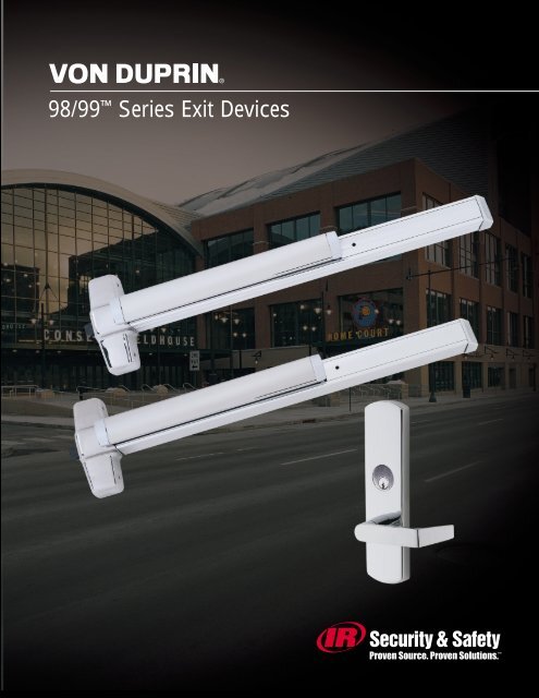 98/99™ Series Exit Devices - Von Duprin