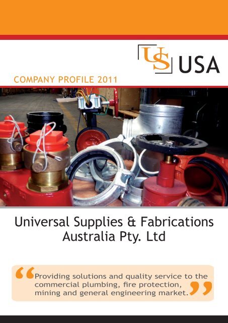 Company profile 2011 - Universal Supplies Australia