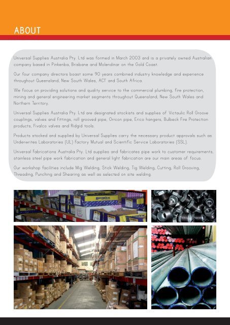 Company profile 2011 - Universal Supplies Australia