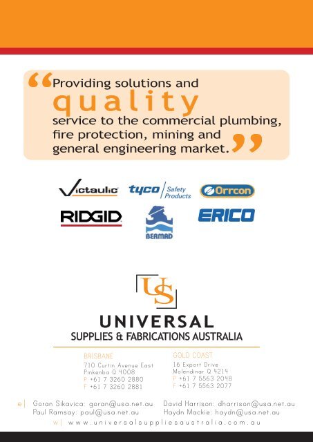 Company profile 2011 - Universal Supplies Australia