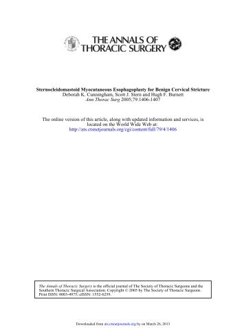 2005;79:1406-1407 Ann Thorac Surg Deborah K. Cunningham ...