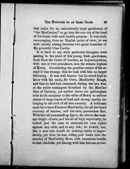 MacCarthy more, or, The fortunes of an Irish chief in the reign of ...