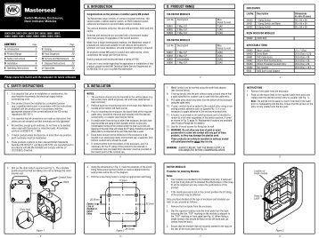 Installation Manual - MK Electric