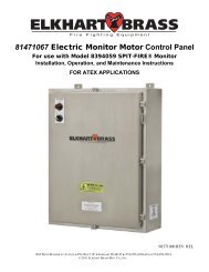 81471067 Electric Monitor Motor Control Panel - Elkhart Brass