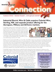 Industrial Electric Wire & Cable acquires Colonial Wire ... - IEWC