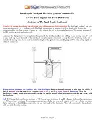 Instructions - Hot-Spark Performance Products - Electronic Ignition ...