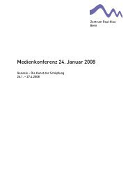 Medienmitteilung zur Ausstellung - Zentrum Paul Klee