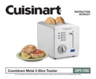 CPT-170C Countdown Metal 2-Slice Toaster - Cuisinart