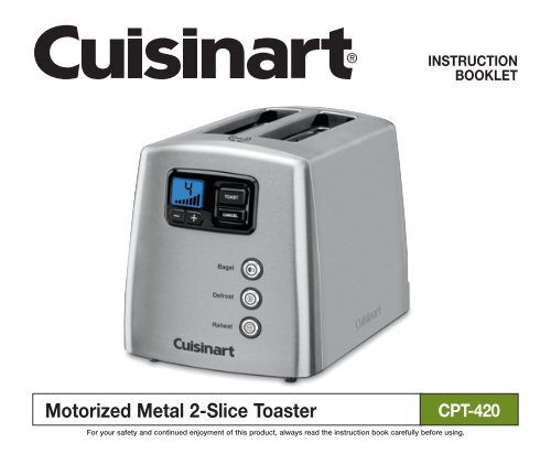 Motorized Metal 2-Slice Toaster - Cuisinart.com