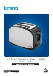 2 Slice Stainless Steel Toaster - Tempo (Aust)