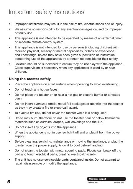 2 Slice Stainless Steel Toaster - Tempo (Aust)