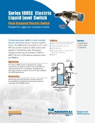 Series 1005E Electric Liquid Level Switch - Norriseal