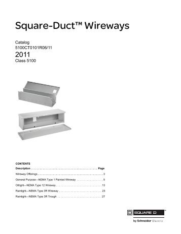 Square-Duct™ Wireways - Schneider Electric