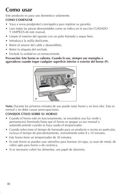 ToAsTER ovEN HoRNo TosTADoR Models Modelos TRos1500 ...