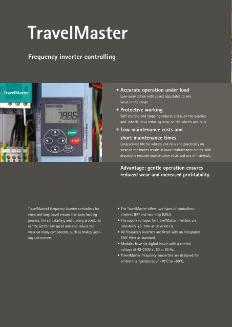 Brochure rope hoists and CraneKits - SWF Krantechnik GmbH