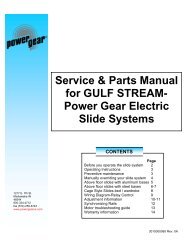 Service & Parts Manual for GULF STREAM- Power ... - JustAnswer