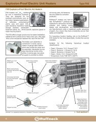 Ruffneck FX5 Explosion-Proof Electric Unit Heater - Catalog Pages