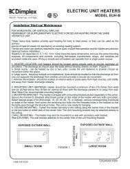 Commercial Fan-Forced Heater - Dimplex