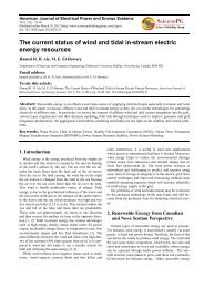 The current status of wind and tidal in-stream electric energy resources