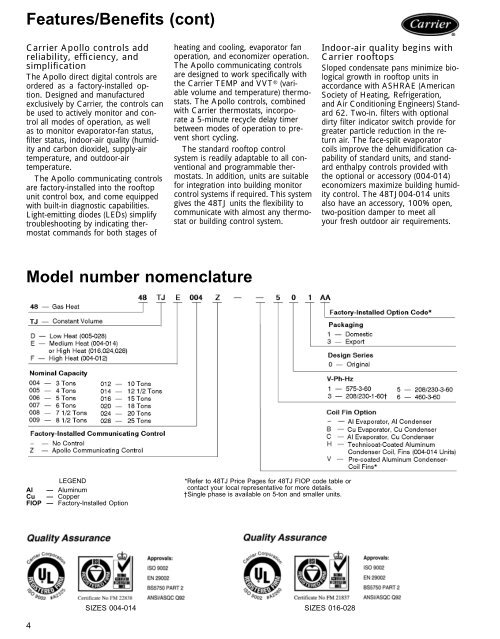 Product Data - Carrier