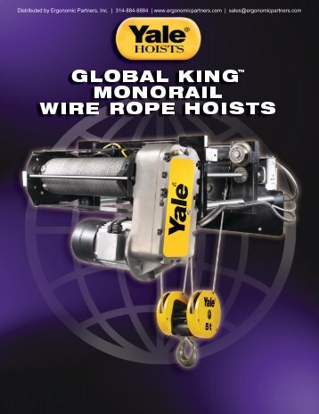 Yale Global King Electric Wire Rope Hoist Brochure - Ergonomic ...