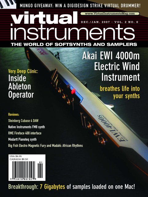 Akai EWI 4000m Electric Wind Instrument Akai EWI 4000m Electric ...