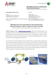 Mitsubishi Electric Develops Multi-wire Electrical Discharge Slicing ...