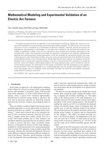 Mathematical Modeling and Experimental Validation of an Electric ...