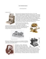 The concept of a typewriter dates back at least to 1714, when ...