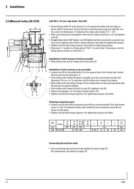 Wire Rope Hoists _ Operating and Maintenance ... - STAHL-POLSKA