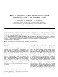 Effect of electric field on heat transfer performance of ... - ThaiScience