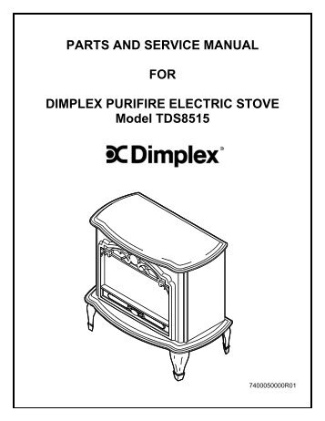 Dimplex Celeste Electric Stove Service Manual - Bay Area Services